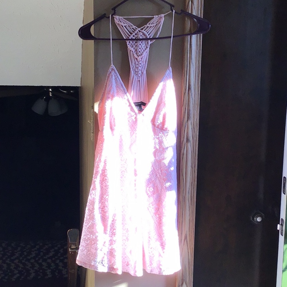 Light pink dress with detailed back